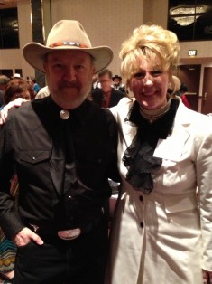 With Jim Beaver, one of the stars of Justified, at the WWA convention.